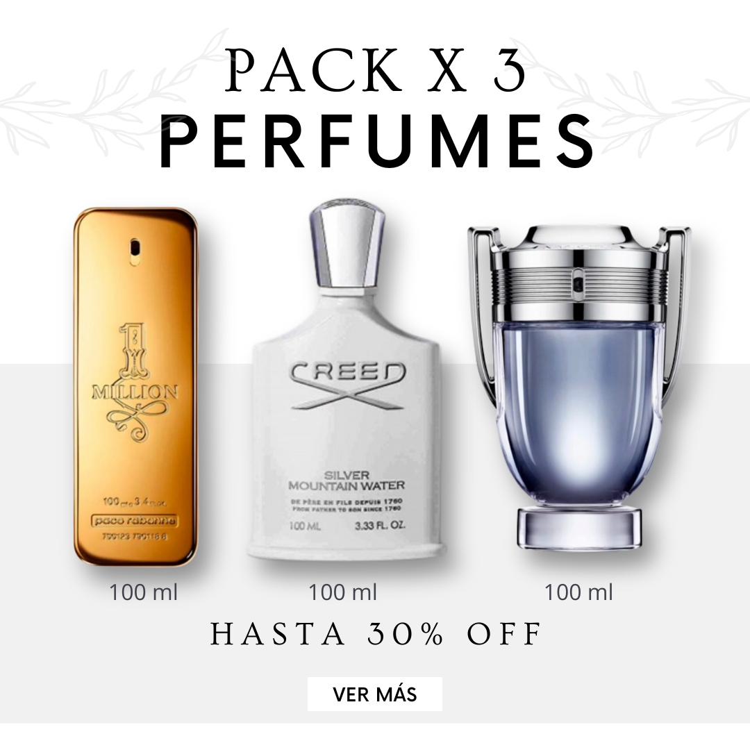 Kit de Perfumes <br><br>• 1 Million <br>• Silver Mountain <br>• Invictus