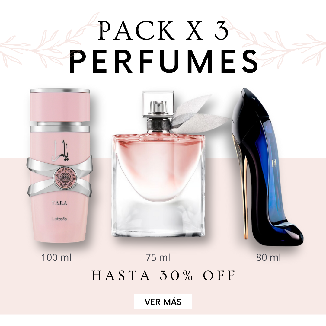 Kit de Perfumes <br><br> • Good Girl <br> • La Vie Est Belle <br> •Yara Lattafa