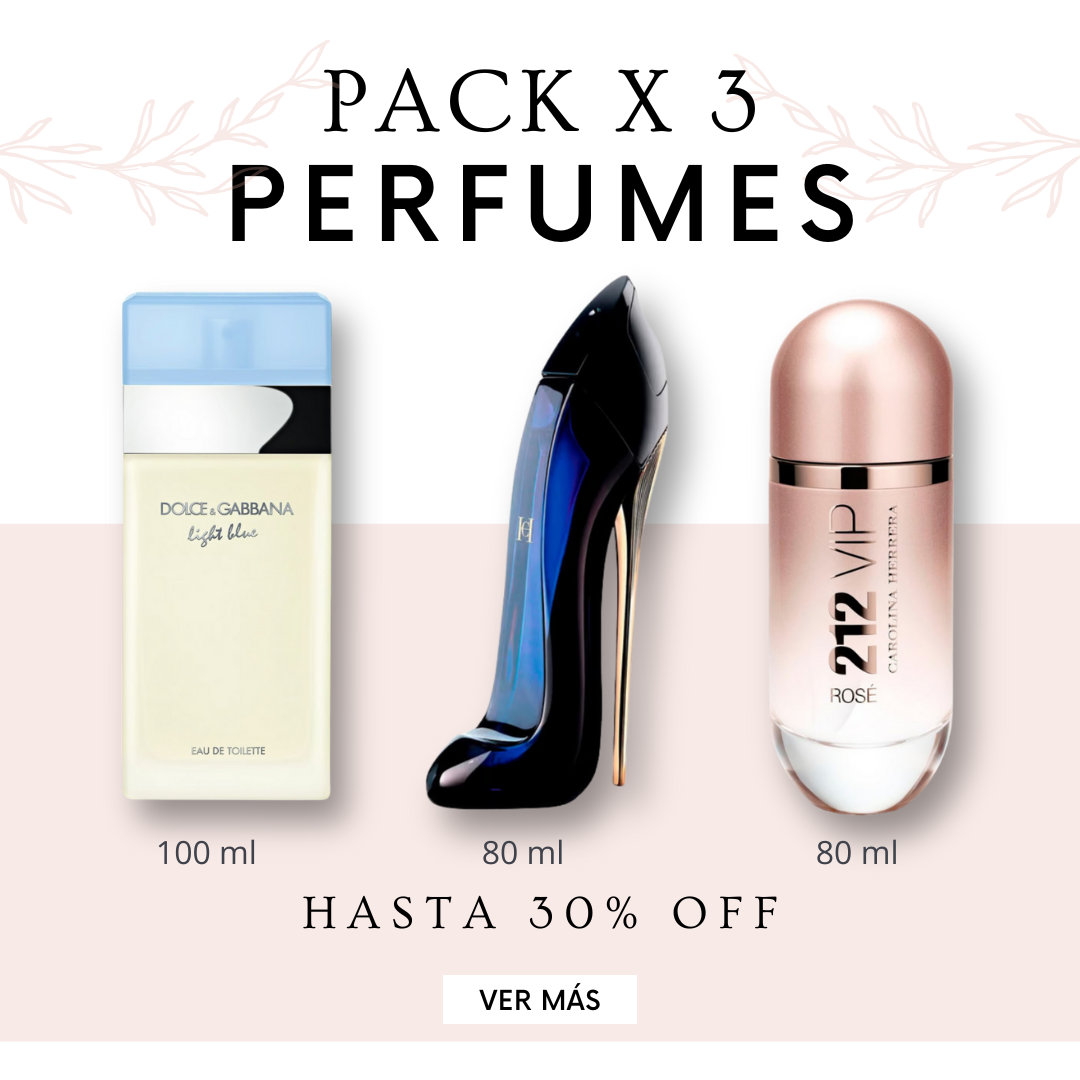Kit de Perfumes <br><br> • Good Girl <br>• Light Blue <br>• 212 VIP Rosé