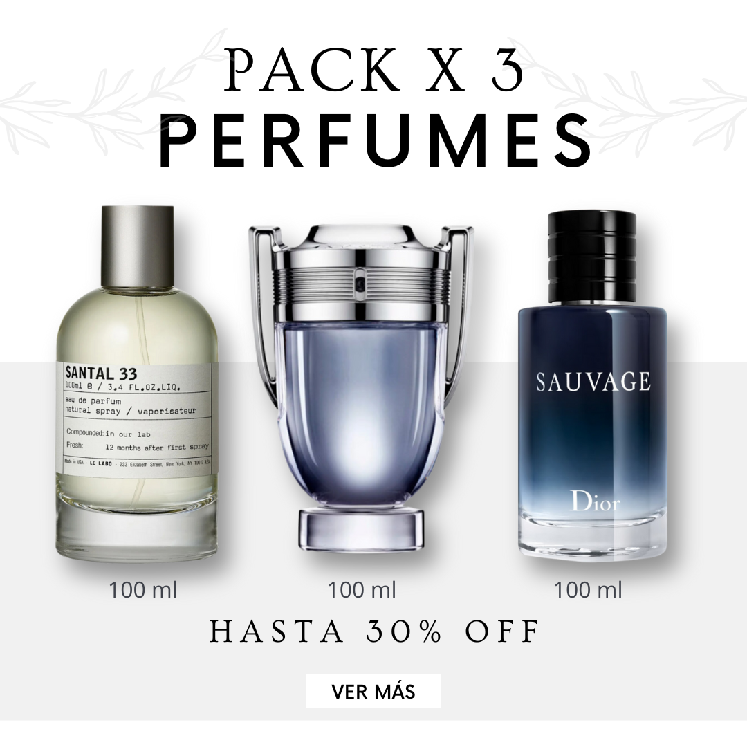 Kit de Perfumes <br> <br>• Santal 33 <br> • Invictus <br> • Sauvage