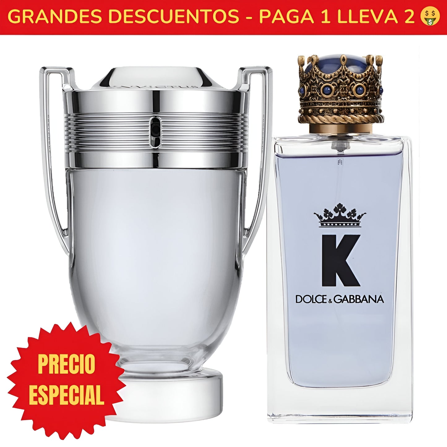 *OFERTA ESPECIAL* Perfume Invictus Paco Rabanne - 100ML - Perfume K by Dolce&Gabbana - 100ML