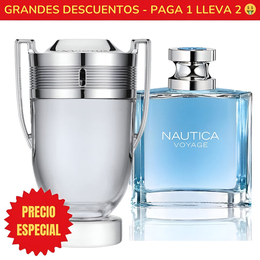 *OFERTA ESPECIAL* Perfume Invictus Paco Rabanne - 100ML - Perfume Nautica Voyage Nautica - 100ML