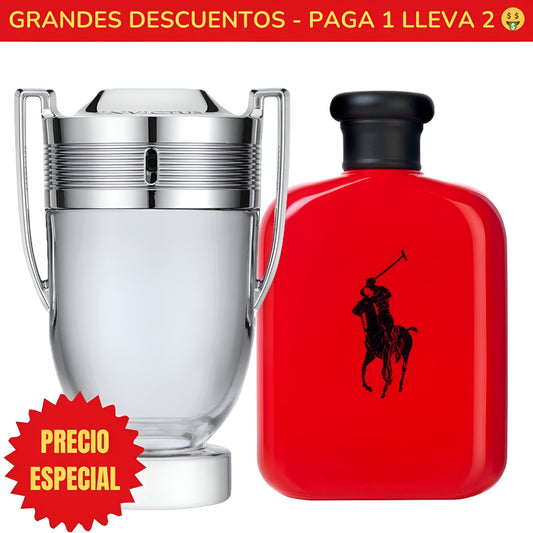 *OFERTA ESPECIAL* Perfume Invictus Paco Rabanne - 100ML - Perfume Polo Red Ralph Lauren - 100ML