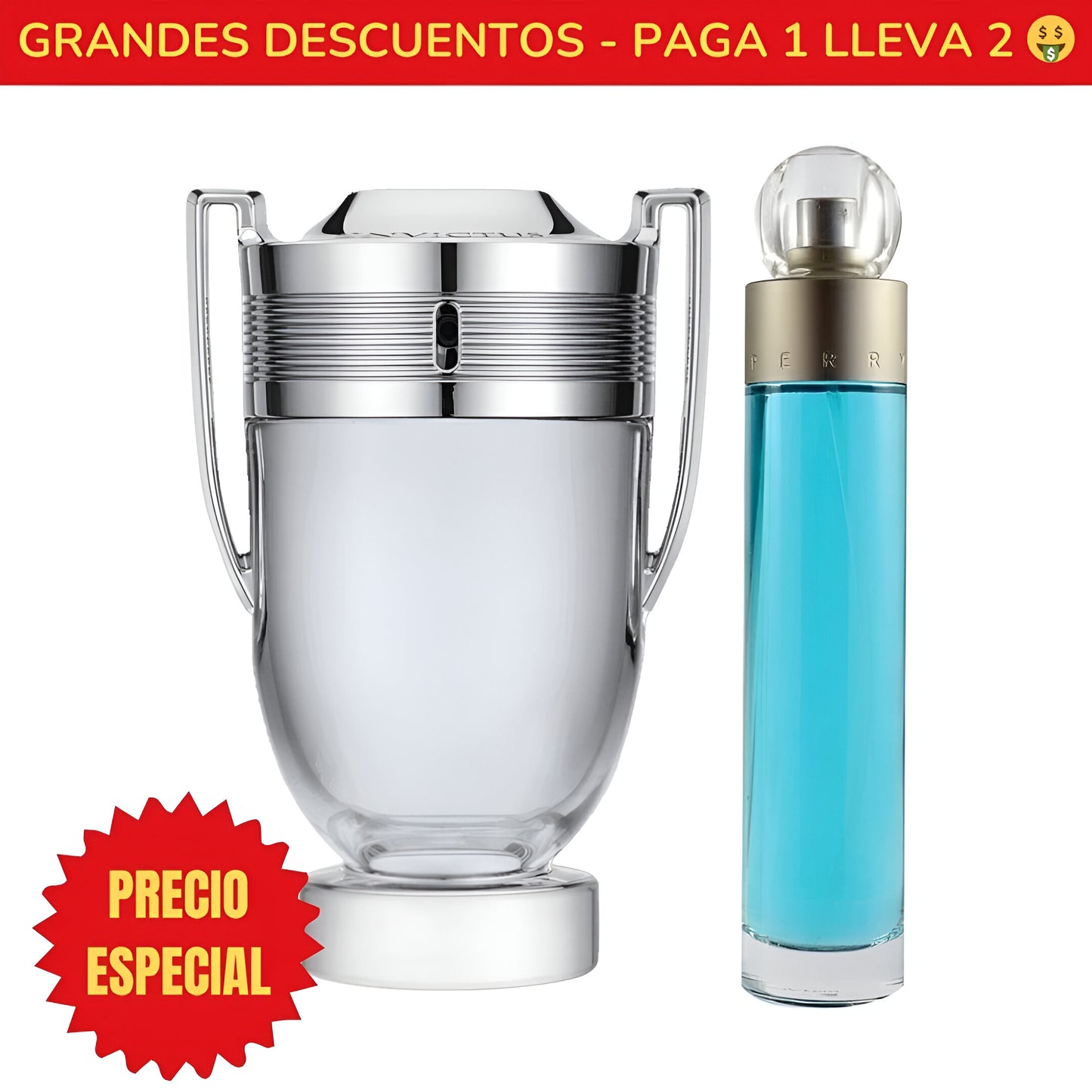 *OFERTA ESPECIAL* Perfume Invictus Paco Rabanne - 100ML - Perfume 360° for Men Perry Ellis - 100ML