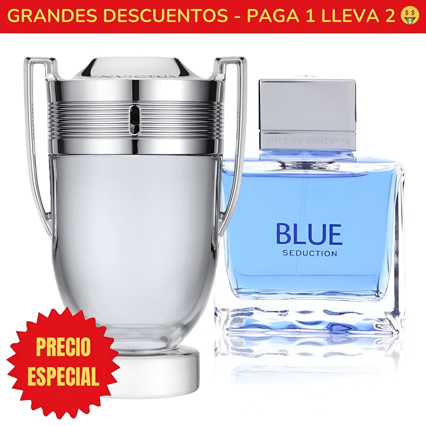 *OFERTA ESPECIAL* Perfume Invictus Paco Rabanne - 100ML - Perfume Blue Seduction Antonio Banderas - 100ML