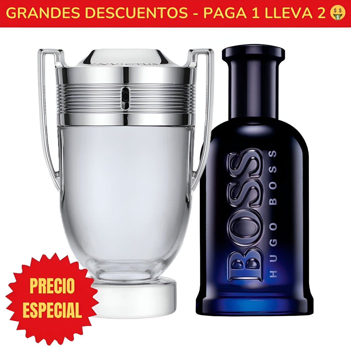 *OFERTA ESPECIAL* Perfume Invictus Paco Rabanne - 100ML - Perfume Boss Bottled Night Hugo Boss - 100ML