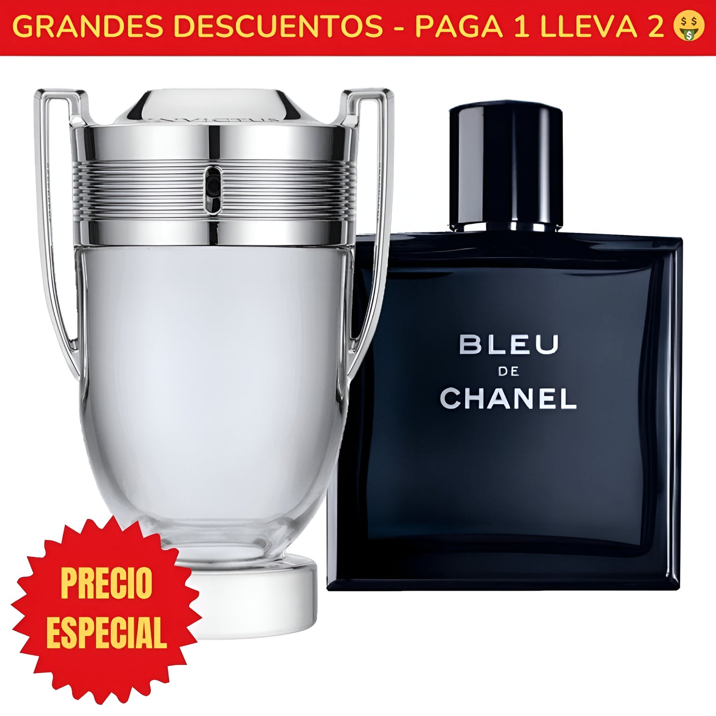 *OFERTA ESPECIAL* Perfume Invictus Paco Rabanne - 100ML - Perfume Bleu de Chanel Chanel - 100ML