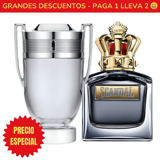 *OFERTA ESPECIAL* Perfume Invictus Paco Rabanne - 100ML - Perfume Scandal Pour Homme Jean Paul Gaultier - 100ML