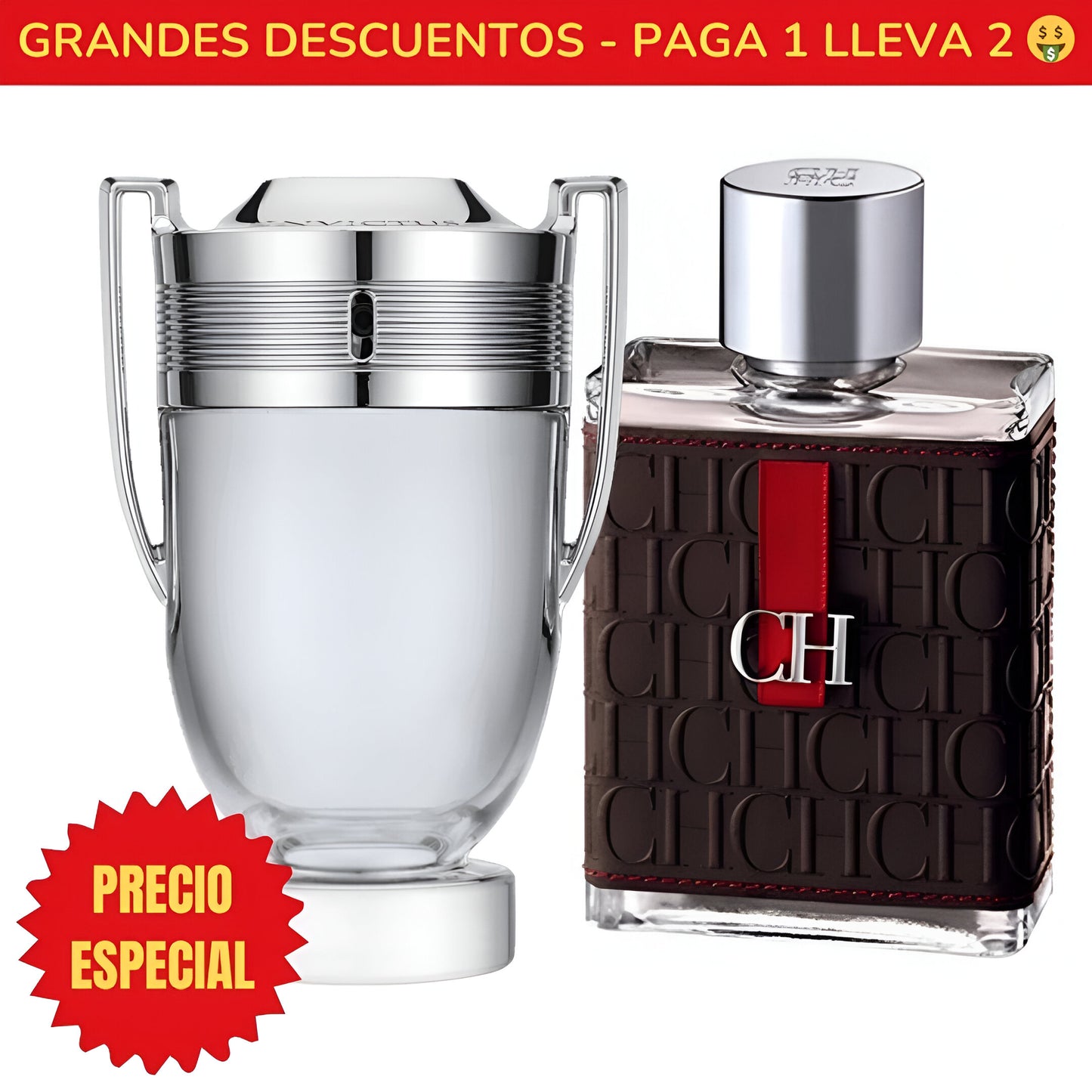 *OFERTA ESPECIAL* Perfume Invictus Paco Rabanne - 100ML - Perfume CH Men Carolina Herrera - 100ML