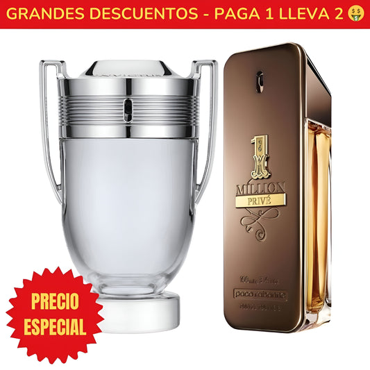 *OFERTA ESPECIAL* Perfume Invictus Paco Rabanne - 100ML - Perfume 1 Million Privé Paco Rabanne - 100ML