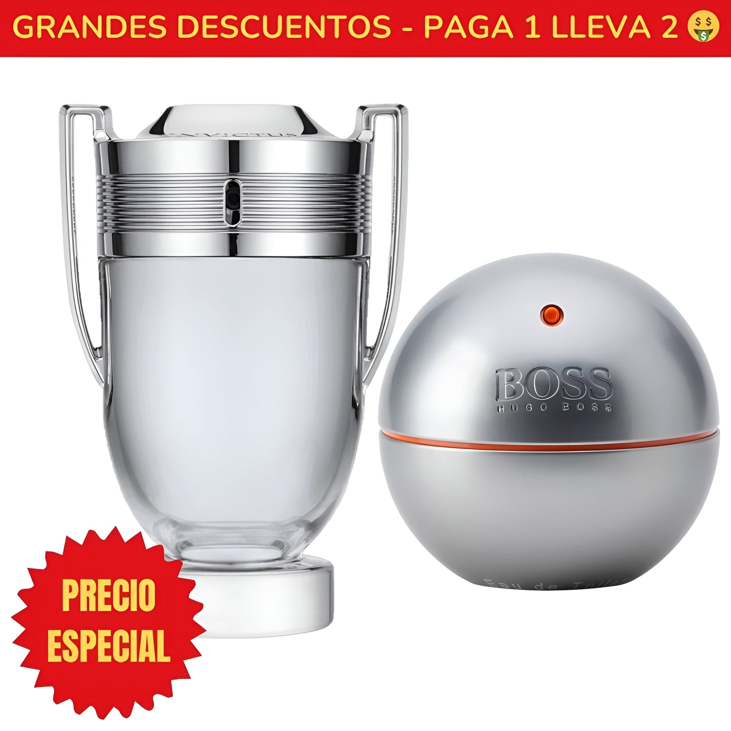 *OFERTA ESPECIAL* Perfume Invictus Paco Rabanne - 100ML - Perfume Boss in Motion Hugo Boss - 90ML