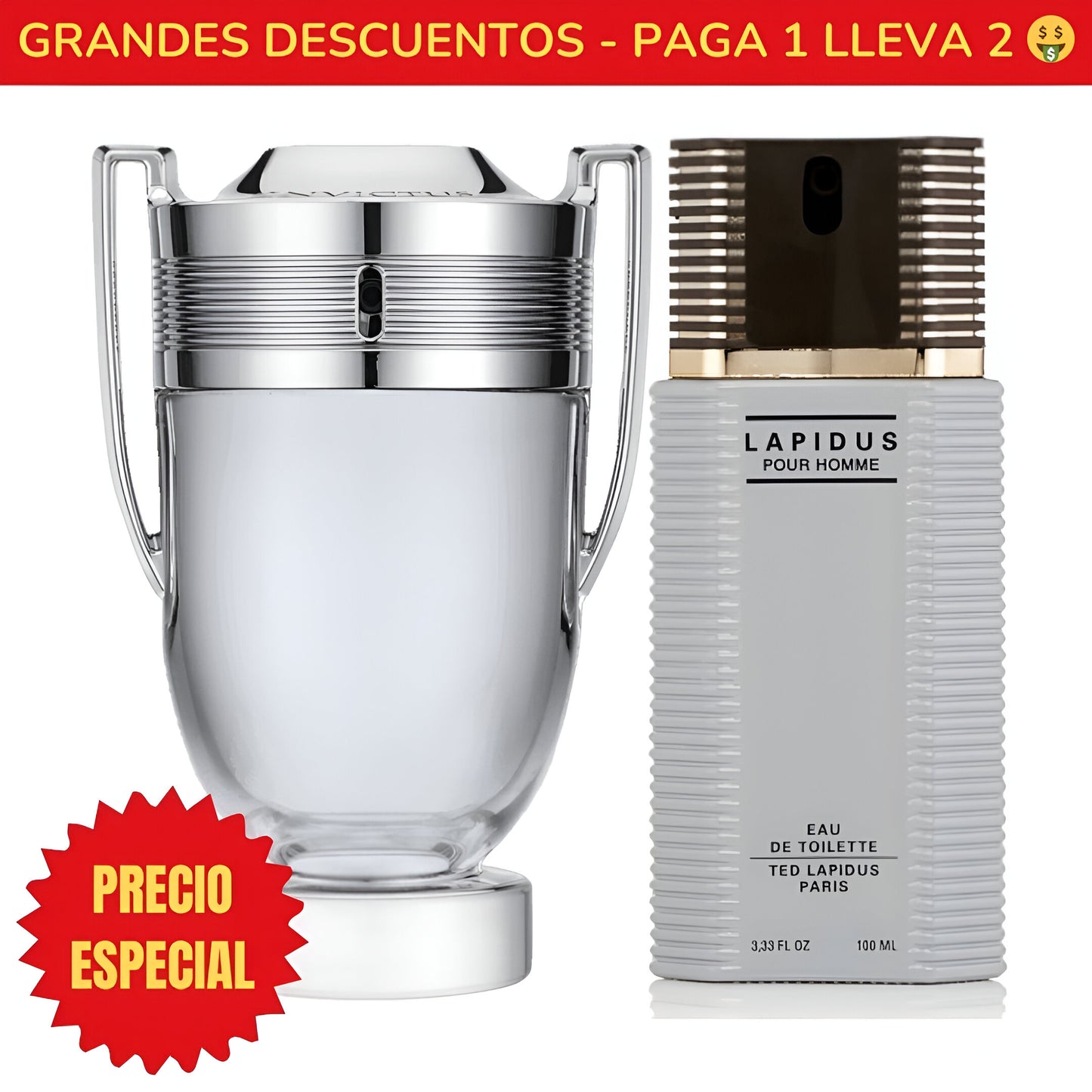 *OFERTA ESPECIAL* Perfume Invictus Paco Rabanne - 100ML - Perfume Lapidus Pour Homme Ted Lapidus - 100ML