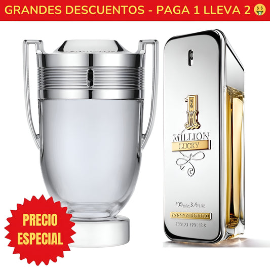 *OFERTA ESPECIAL* Perfume Invictus Paco Rabanne - 100ML - Perfume 1 Million Lucky Paco Rabanne - 100ML