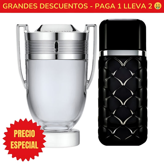 *OFERTA ESPECIAL* Perfume Invictus Paco Rabanne - 100ML - Perfume 212 VIP Men Wild Party Carolina Herrera - 100ML