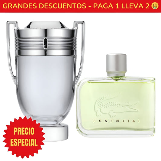 *OFERTA ESPECIAL* Perfume Invictus Paco Rabanne - 100ML - Perfume Essential Lacoste Fragrances - 125ML