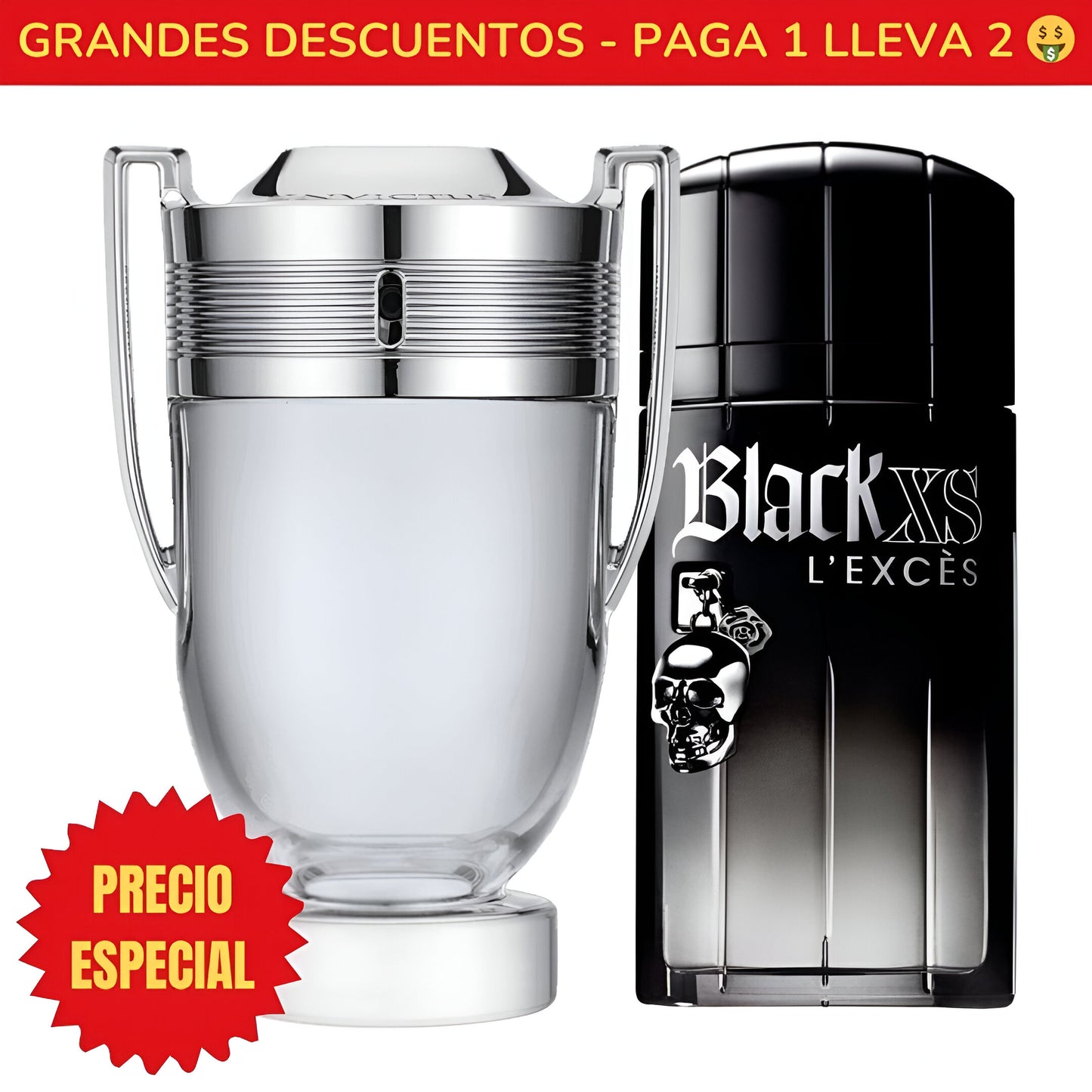 *OFERTA ESPECIAL* Perfume Invictus Paco Rabanne - 100ML - Perfume Black XS L'Exces for Him Paco Rabanne - 100ML