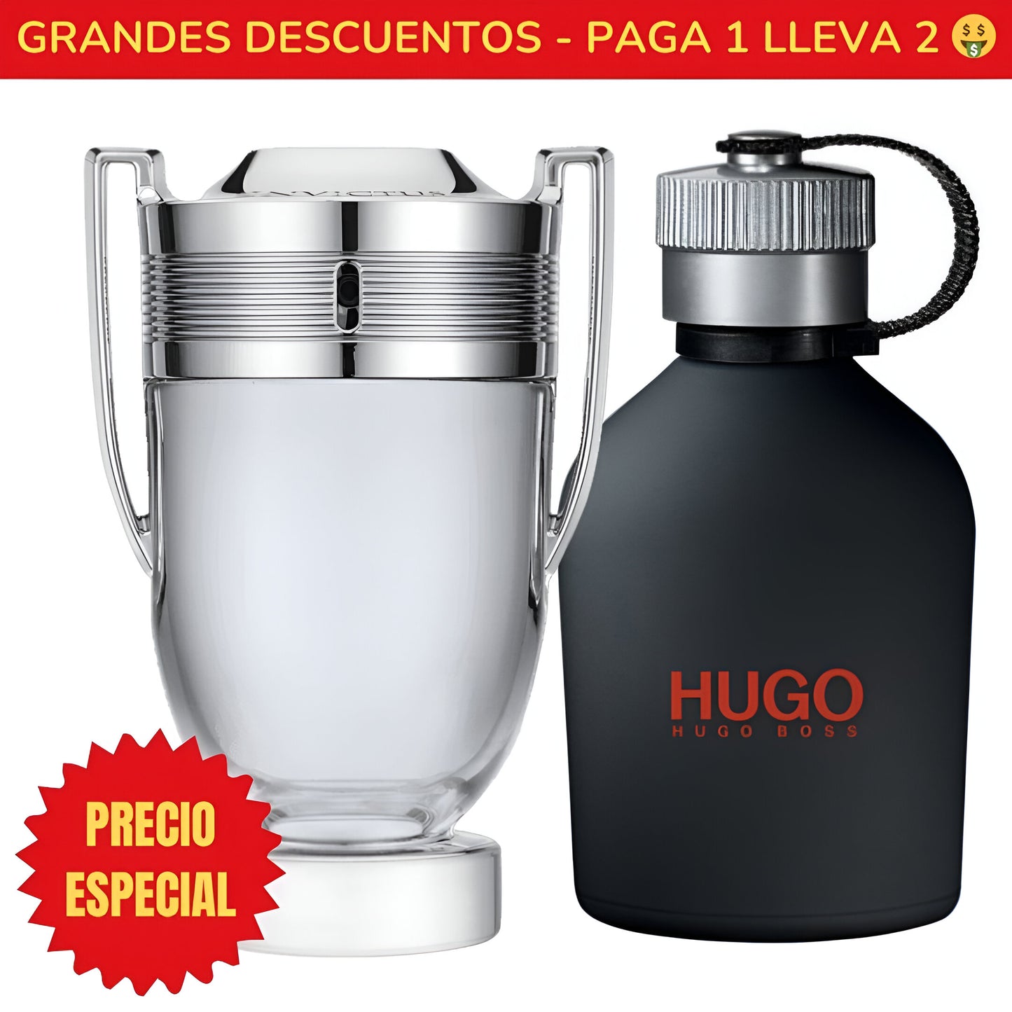 *OFERTA ESPECIAL* Perfume Invictus Paco Rabanne - 100ML - Perfume Hugo Just Different Hugo Boss - 100ML