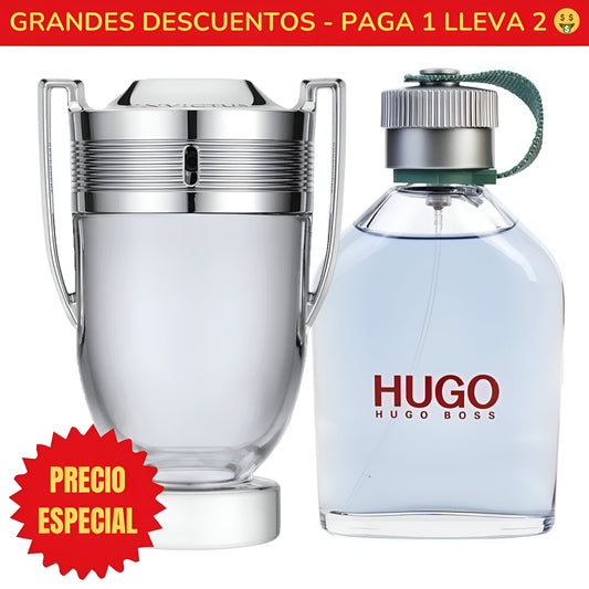 *OFERTA ESPECIAL* Perfume Invictus Paco Rabanne - 100ML - Perfume Hugo Man Hugo Boss - 100ML