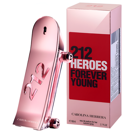 Perfume 212 Heroes Forever Young Carolina Herrera - 80ML