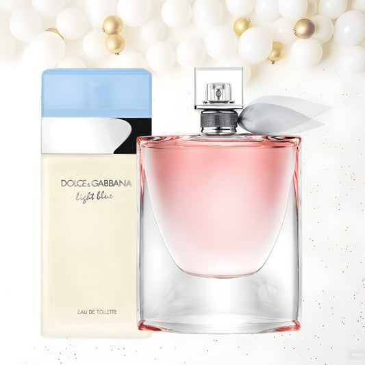 Kit de Perfumes Importados - Light Blue Dolce&Gabbana_La Vie Est Belle Lancôme (100ml - 75ml)